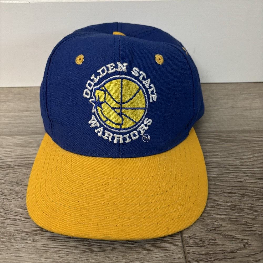 Vintage Nba Golden State Warriors Hat Cap Snapback Mens Blue Basketball 90s